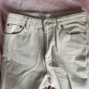 Zara Cream Women Jeans